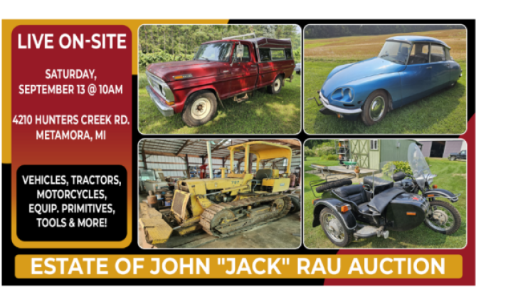 Estate of John “Jack” Rau Auction - Live with Online Bidding