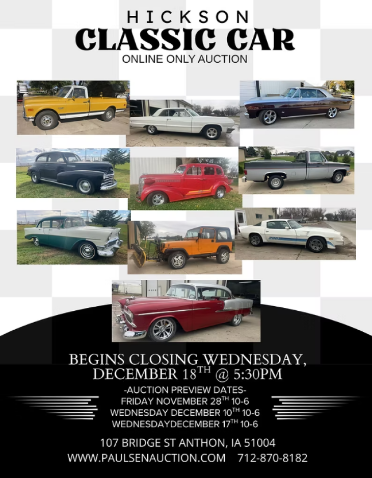 Hickson Classic Car Auction - Online Only