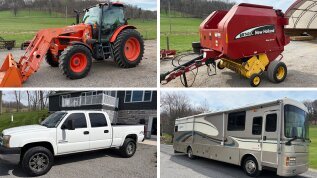 Kiko Auctioneers Presents: Kubota & Farmall Tractors, Motorhome, Truck, Trailer, Hay & Farm Equipment, Lumber, Yamaha UTV