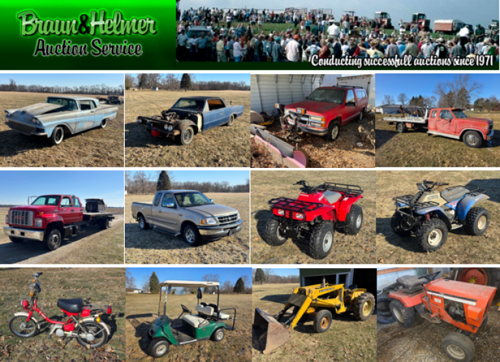 Davis Estate Auction - Tractors, Vehicles, Pontiac Parts, Toys, Household & More