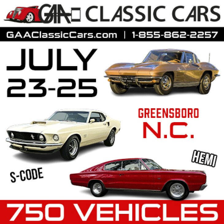 GAA Classic Cars revs up Greensboro, NC—July 23-25