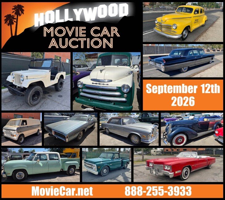 Hollywood Movie Car Auction - Online Bidding - Live Previews