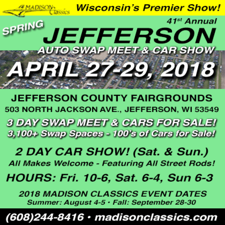 Spring Jefferson Auto Swap Meet & Car Show