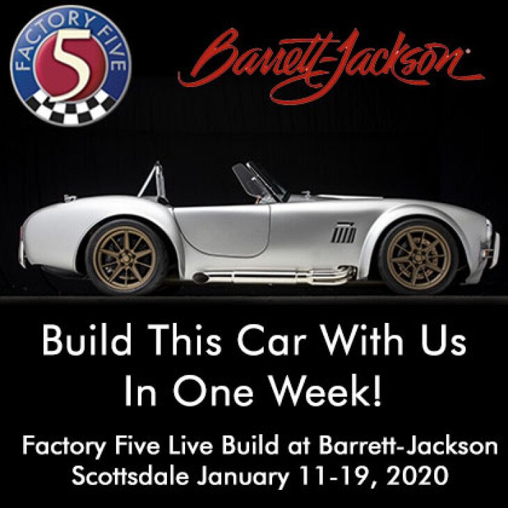 Factory Five at Barrett Jackson Scottsdale 2020