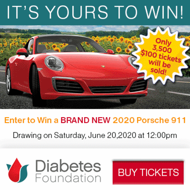 Diabetes Foundation June 2020 New Porsche Raffle!!!