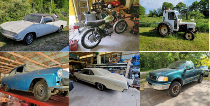 Estate Auction - classic cars, motorcycle and equipment