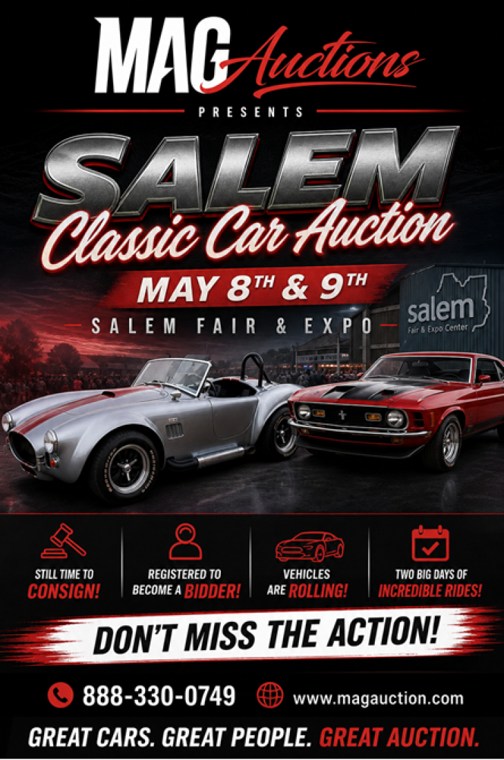 2026 MAG Auctions - Salem Collector Car Auction - Live with Online Bidding