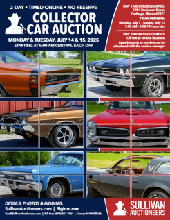 TWO DAY NO-RESERVE COLLECTOR CAR AUCTION - Online Only