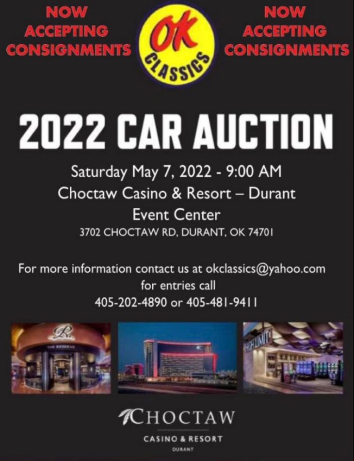 OK CLASSICS - CLASSIC CAR & MEMORABILIA AUCTION - Live & Online