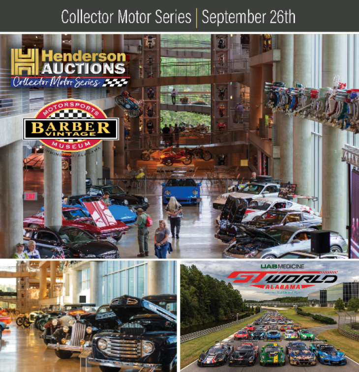 2026 Collector Motor Series Auction - Barber Motorsports Museum - SEEKING CONSIGNMENTS