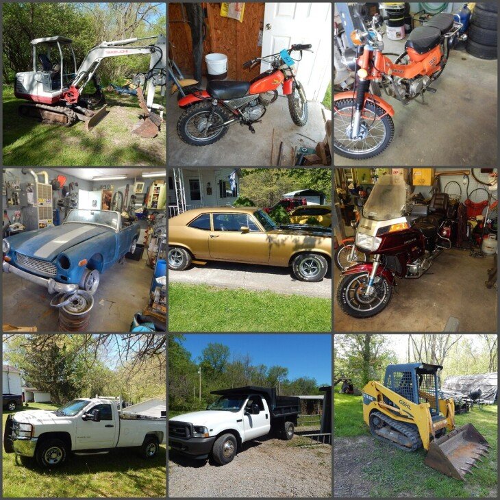’70 Chevy Nova, ’69 Austin Healey, ’86 Honda Gold Wing, Trailers, Tools - Online Auction
