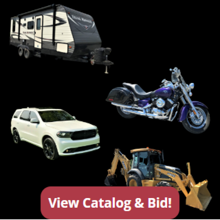VEHICLES, MOTORCYCLES, RV & EQUIPMENT - LIVE & ONLINE AUCTION